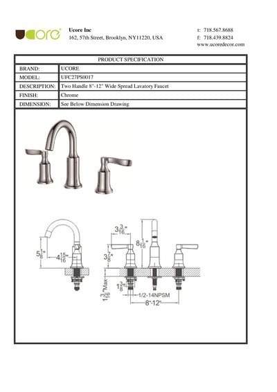 Eugen - Widespread Bathroom Faucet