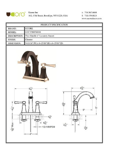 Bridjet - 4" Centerset Bathroom Faucet