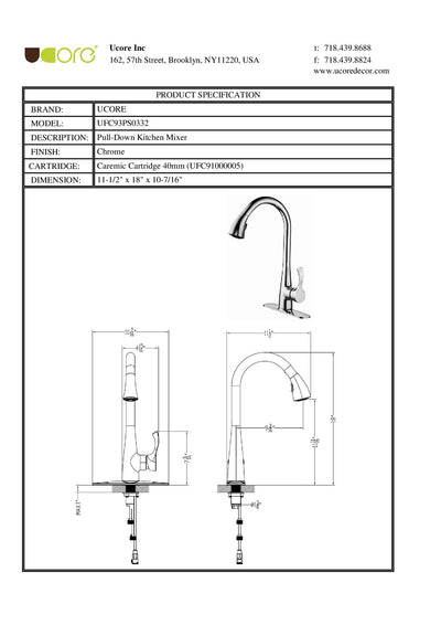 Ena - Pull-Down Kitchen Faucet